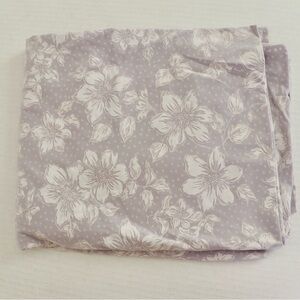 Lilac purple floral printed polymide lycra fabric, 1 yard